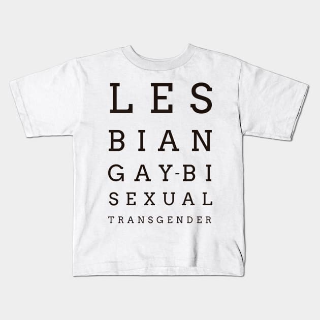 LGBTIQ OCULIST Kids T-Shirt by revolutionlove